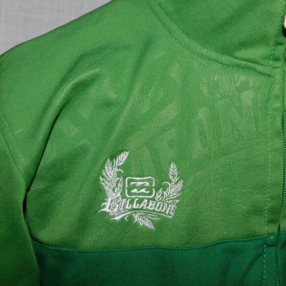 Vintage Billabong Mens L Green White Full Zip Track Jacket - Picture 6 of 10